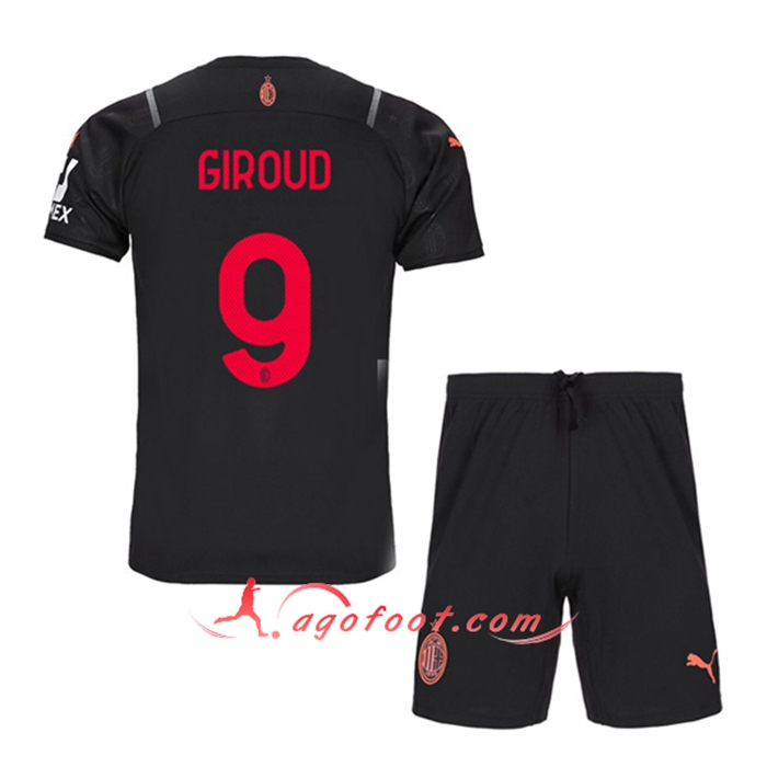 Maillot de Foot AC Milan (GIROUD 9) Enfant Third 2021/2022