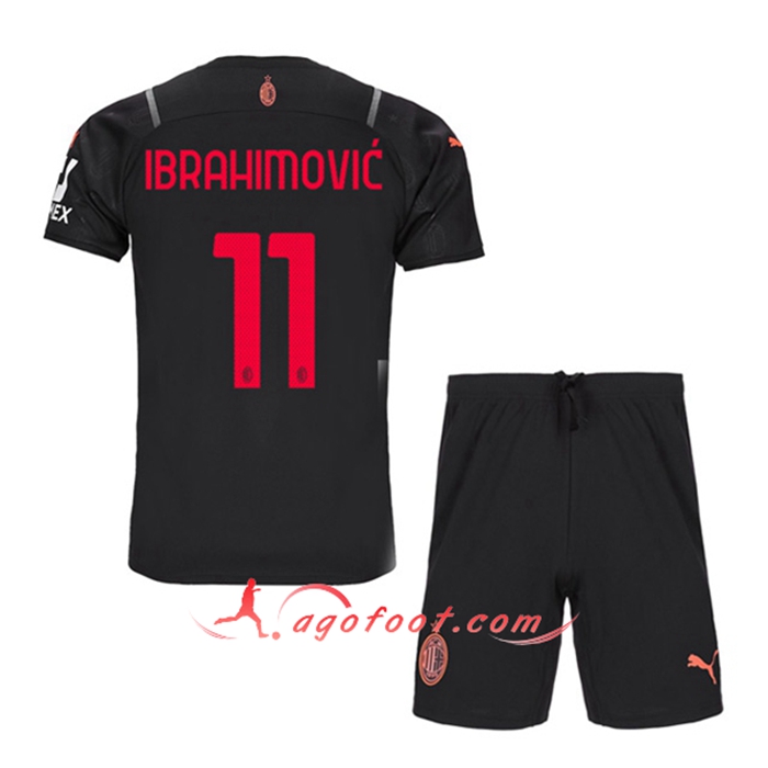 Maillot de Foot AC Milan (IBRAHIMOVIC 11) Enfant Third 2021/2022