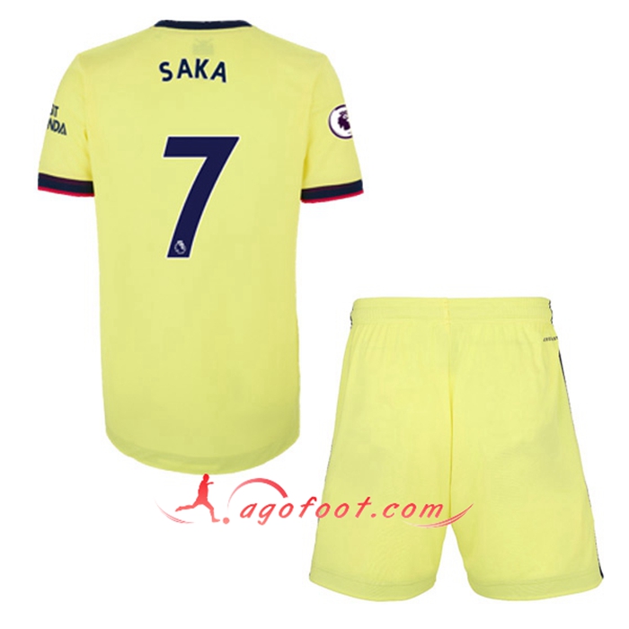 Maillot de Foot FC Arsenal (Bukayo Saka 7) Enfant Exterieur 2021/2022
