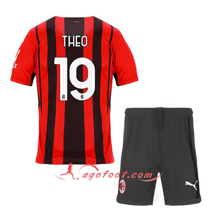 Maillot de Foot AC Milan (THEO 19) Enfant Domicile 2021/2022