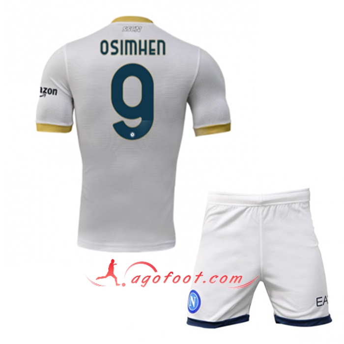 Maillot de Foot SSC Naples (OSIMHEN 9) Enfant Exterieur 2021/2022