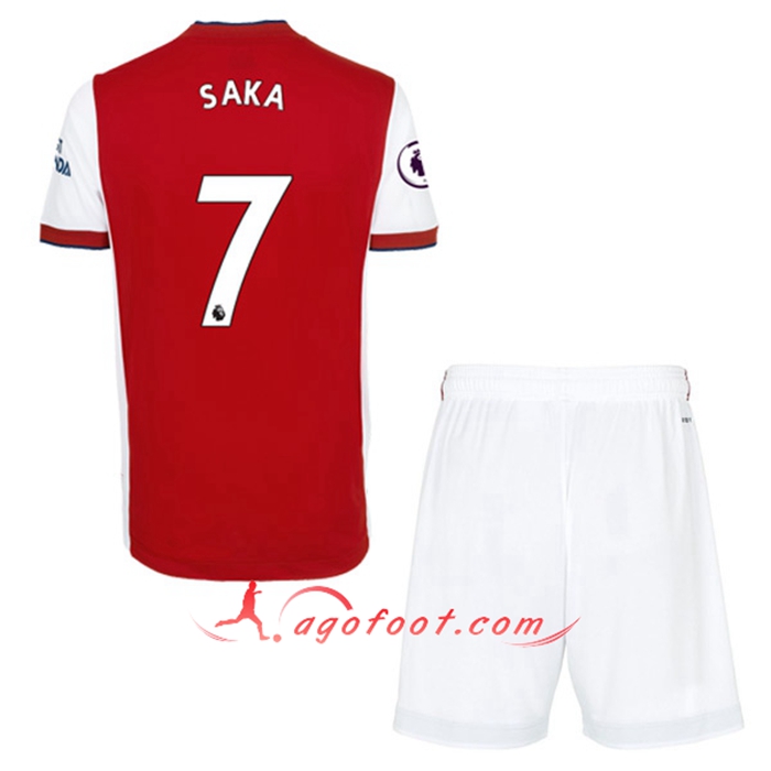 Maillot de Foot FC Arsenal (Bukayo Saka 7) Enfant Domicile 2021/2022