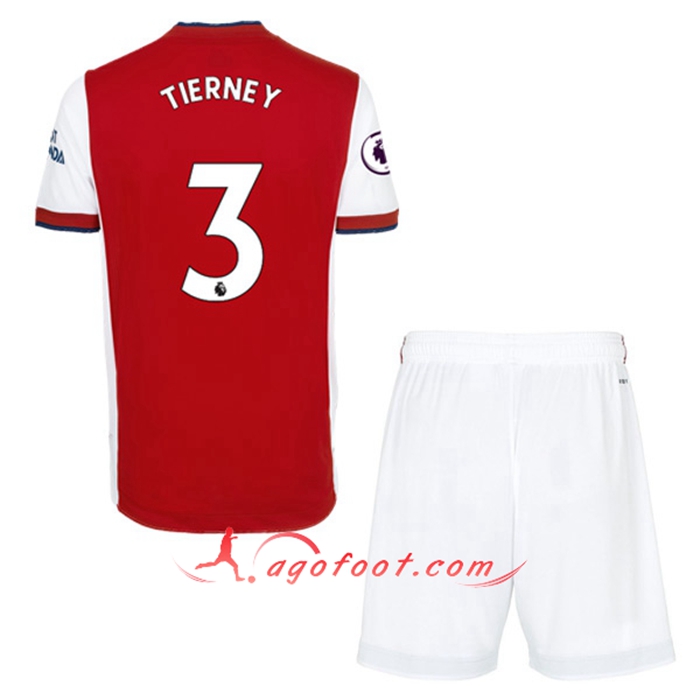 Maillot de Foot FC Arsenal (Kieran Tierney 3) Enfant Domicile 2021/2022