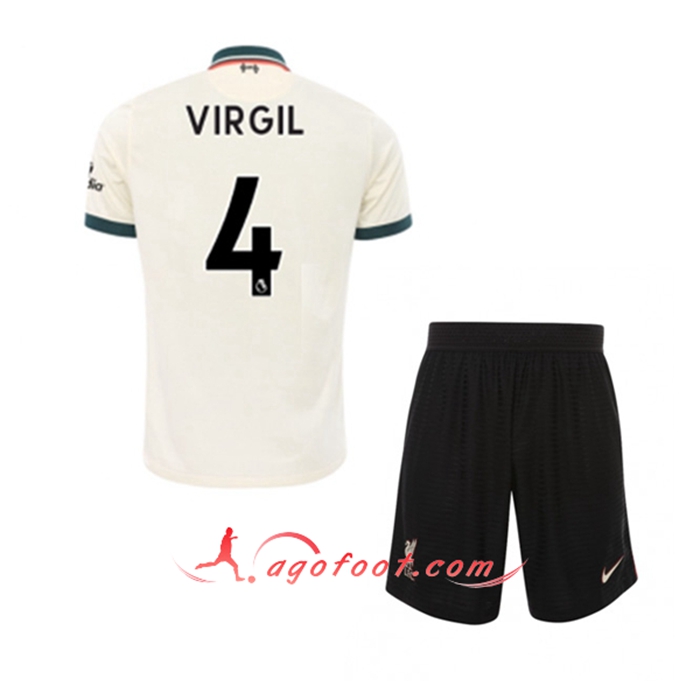 Maillot de Foot FC Liverpool (Virgil 4) Enfant Exterieur 2021/2022