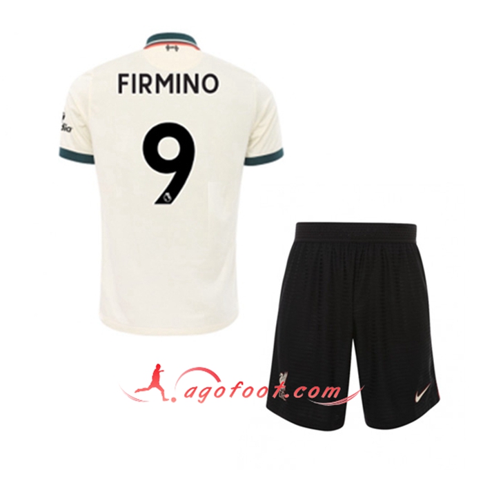 Maillot de Foot FC Liverpool (Roberto Firmino 9) Enfant Exterieur 2021/2022