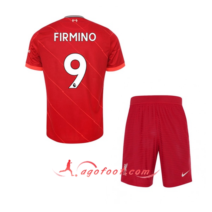 Maillot de Foot FC Liverpool (Roberto Firmino 9) Enfant Domicile 2021/2022