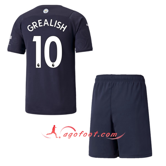 Maillot de Foot Manchester City (GREALISH 10) Enfant Third 2021/2022