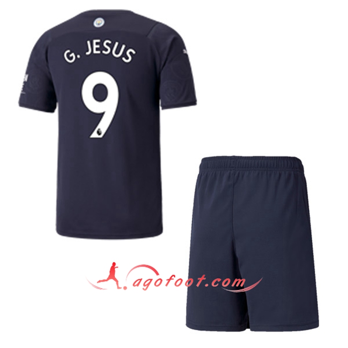 Maillot de Foot Manchester City (G.JESUS 9) Enfant Third 2021/2022