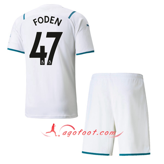 Maillot de Foot Manchester City (FODEN 47) Enfant Exterieur 2021/2022