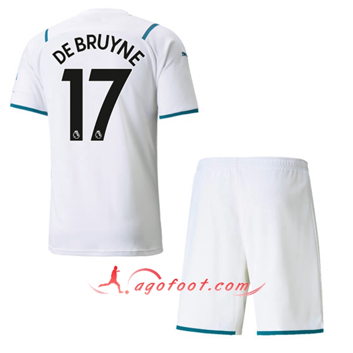 Maillot de Foot Manchester City (DEBRUYNE 17) Enfant Exterieur 2021/2022