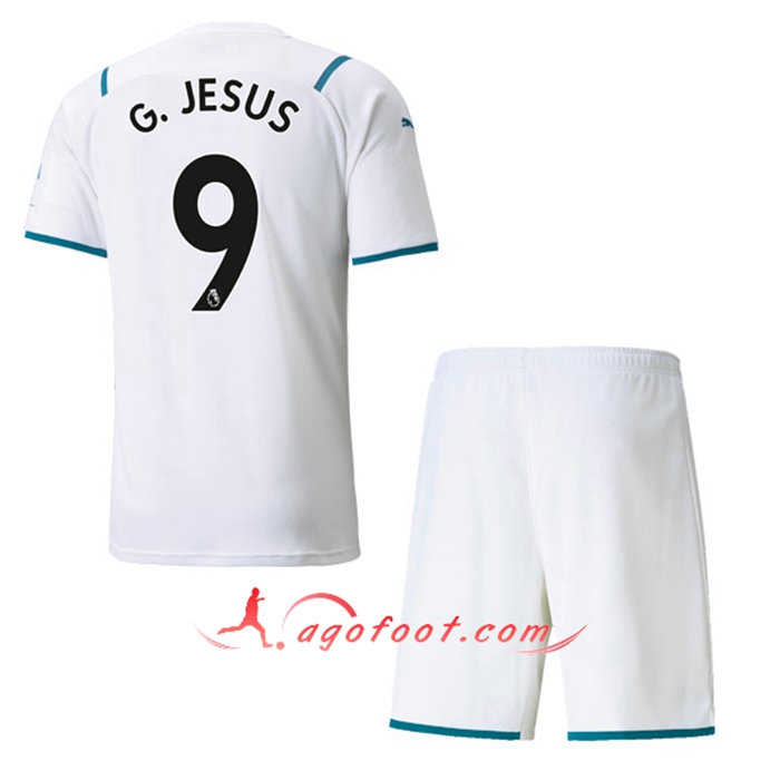 Maillot de Foot Manchester City (G.JESUS 9) Enfant Exterieur 2021/2022