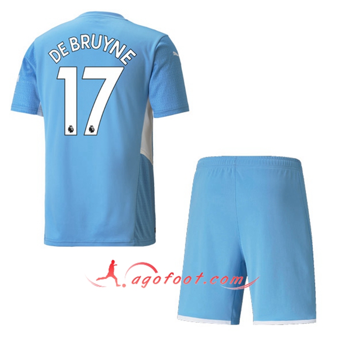Maillot de Foot Manchester City (DEBRUYNE 17) Enfant Domicile 2021/2022