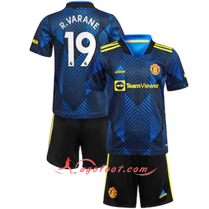 Maillot de Foot Manchester United (R.Varane 19) Enfant Third 2021/2022