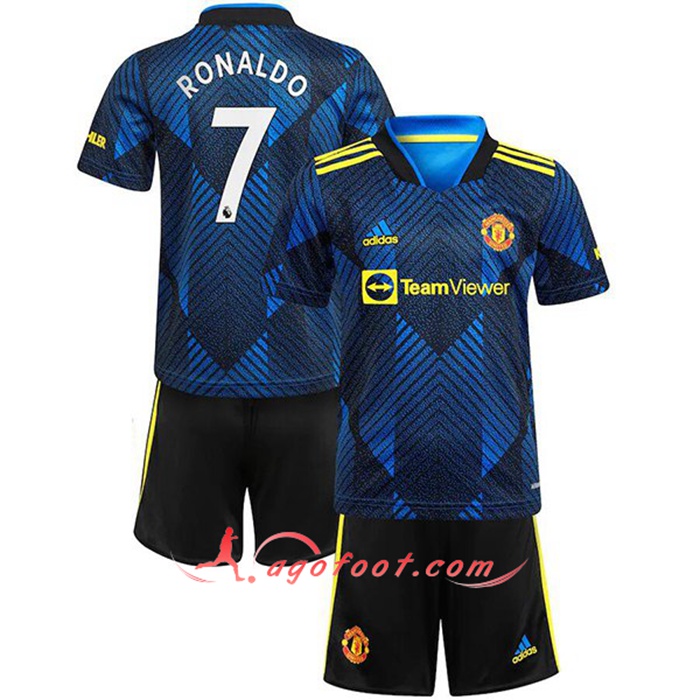 Maillot de Foot Manchester United (Ronaldo 7) Enfant Third 2021/2022
