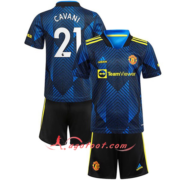 Maillot de Foot Manchester United (Cavani 21) Enfant Third 2021/2022
