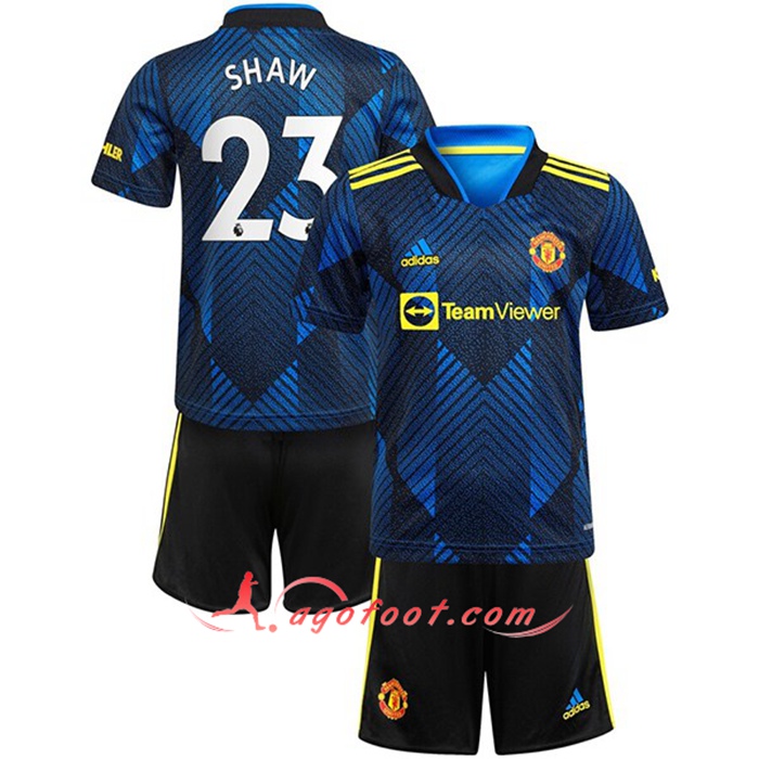 Maillot de Foot Manchester United (Shaw 23) Enfant Third 2021/2022