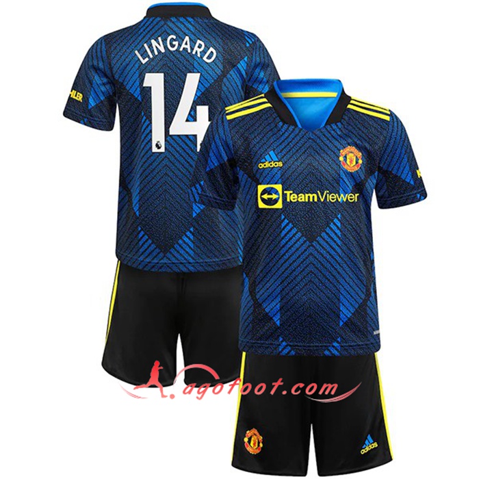 Maillot de Foot Manchester United (Lingard 14) Enfant Third 2021/2022
