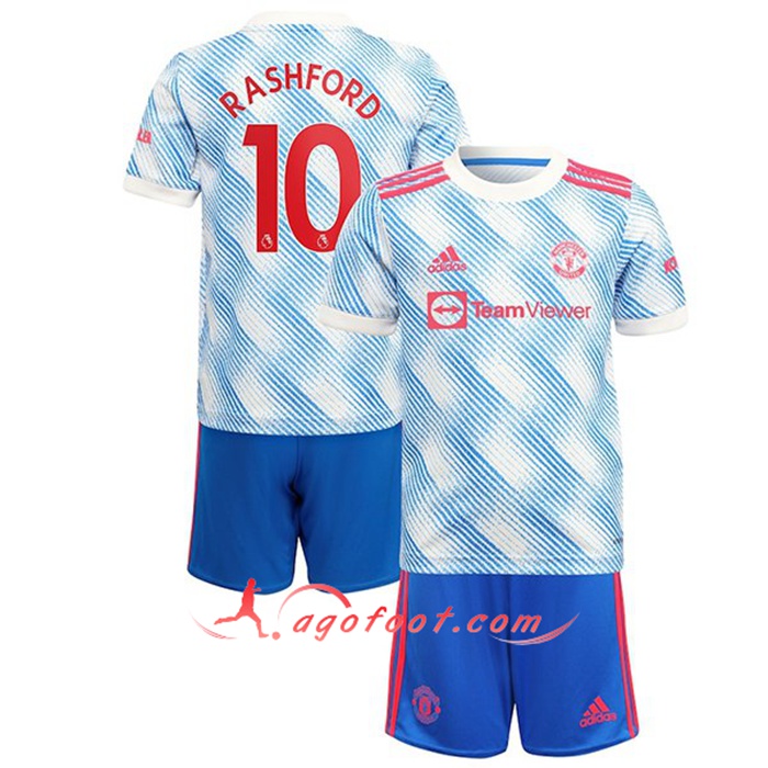 Maillot de Foot Manchester United (Rashford 10) Enfant Exterieur 2021/2022