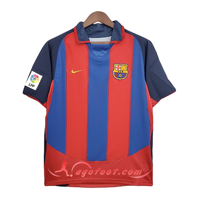 Maillot de Foot FC Barcelone Retro Domicile 2003/2004