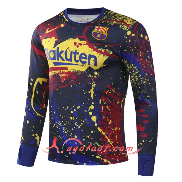 Nouveau Training Sweatshirt FC Barcelone Jaune 20/21