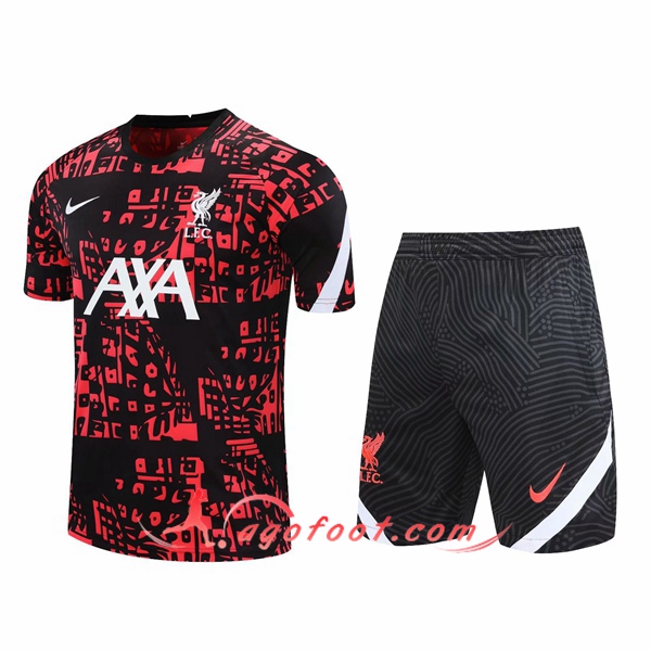 Ensemble Training T-Shirts FC Liverpool + Shorts Rouge 20/21