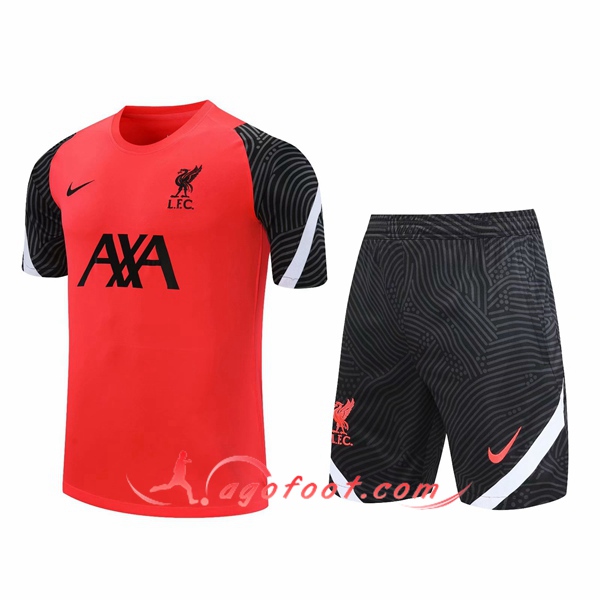 Ensemble Training T-Shirts FC Liverpool + Shorts Rouge 20/21