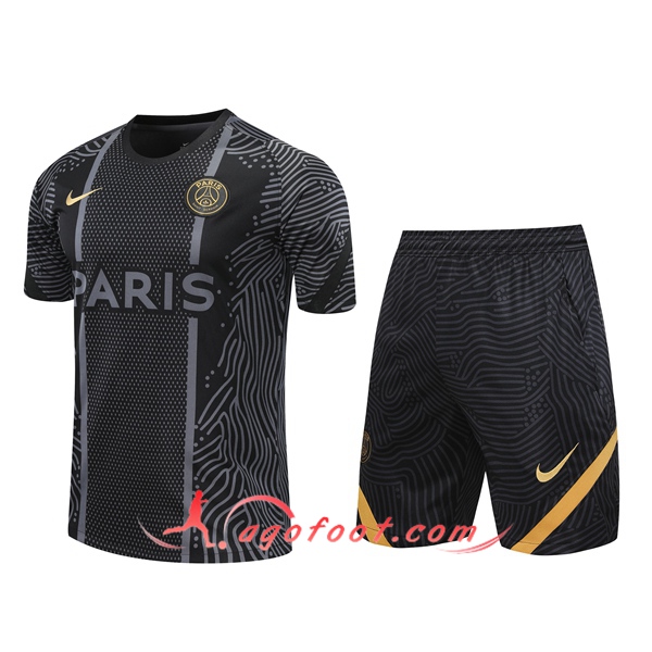 Ensemble Training T-Shirts PSG + Shorts Noir 20/21