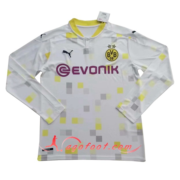 Maillot de Foot Dortmund BVB Third Manche longue 20/21