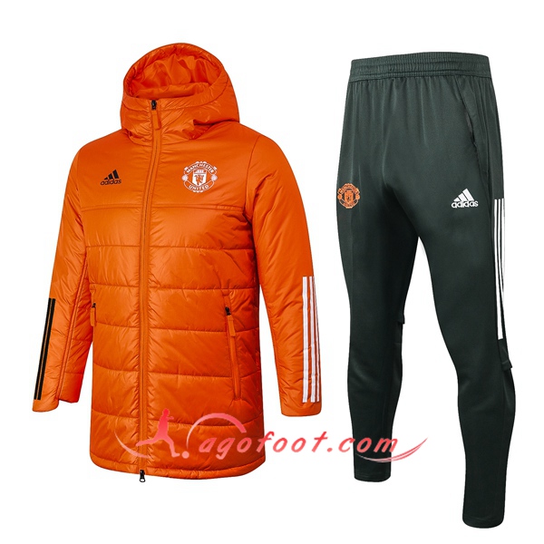 Doudoune Du Foot Manchester United Orange + Pantalon 20/21