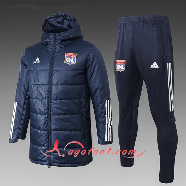 Doudoune Du Foot Lyon Bleu Marin + Pantalon 20/21