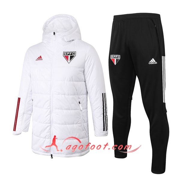 Doudoune Du Foot Sao Paulo FC Blanc + Pantalon 20/21
