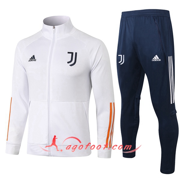 Ensemble Survetement de Foot - Veste Juventus Blanc 20/21