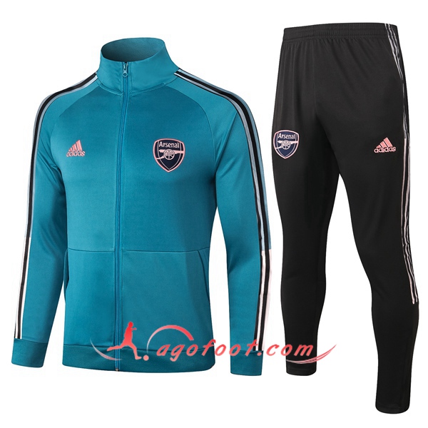 Ensemble Survetement de Foot - Veste Arsenal Bleu 20/21