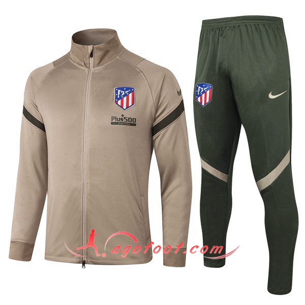 Ensemble Survetement de Foot - Veste Atletico Madrid Gris 20/21