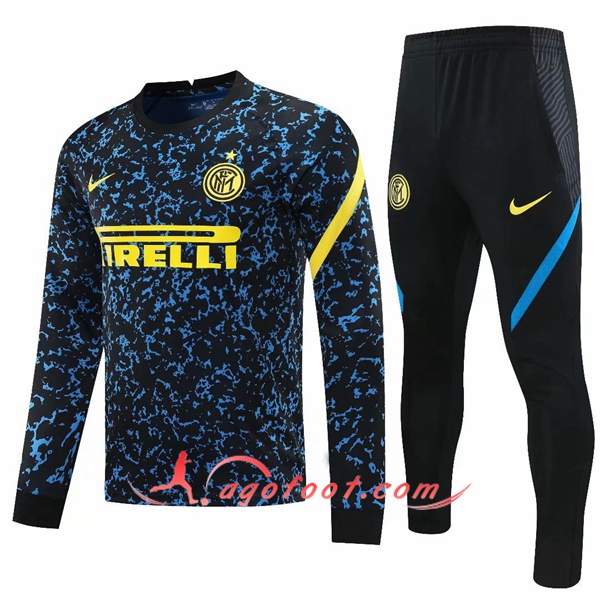 Ensemble Survetement de Foot Inter Milan Bleu 20/21
