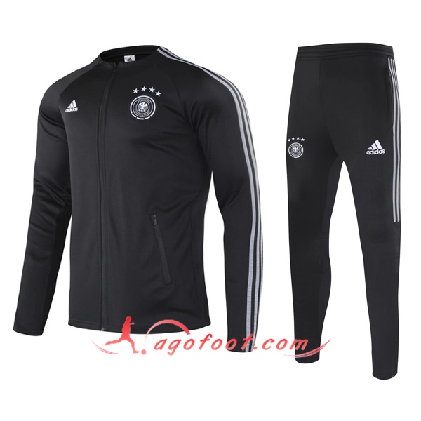 Ensemble Survetement de Foot - Veste Allemagne Noir 20/21