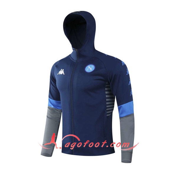 Veste A Capuche SSC Naples Bleu 20/21