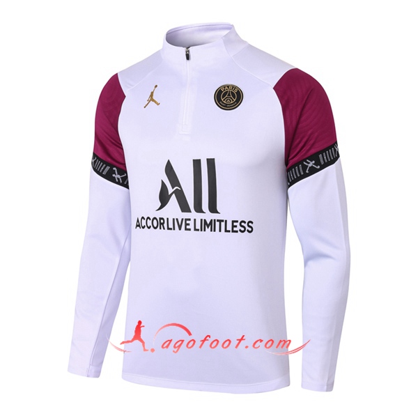 Nouveau Training Sweatshirt Pairis PSG Blanc 20/21