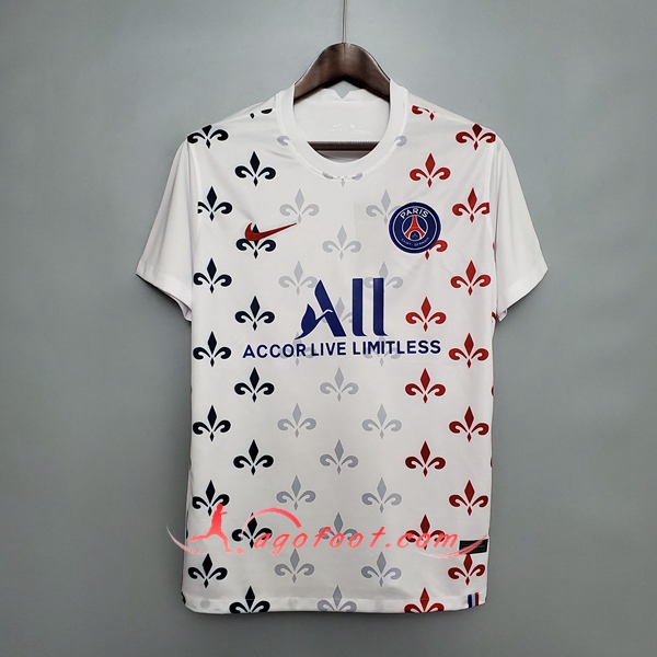 Training T-Shirts Paris PSG Blanc 20/21
