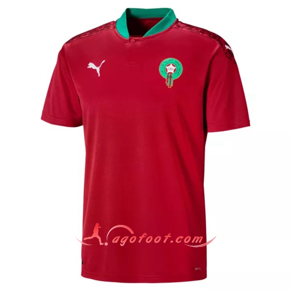 Maillot Equipe De Maroc Domicile Personnalisé Floqué 20/21