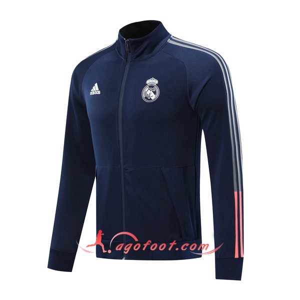 Nouveau Veste Foot Real Madrid Bleu 20/21