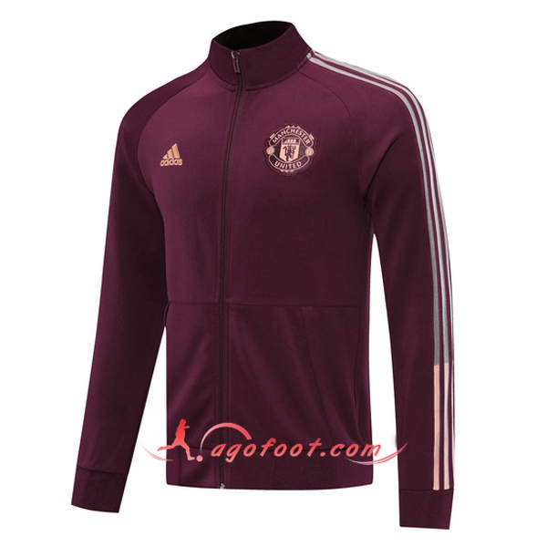 Nouveau Veste Foot Manchester United Rouge 20/21