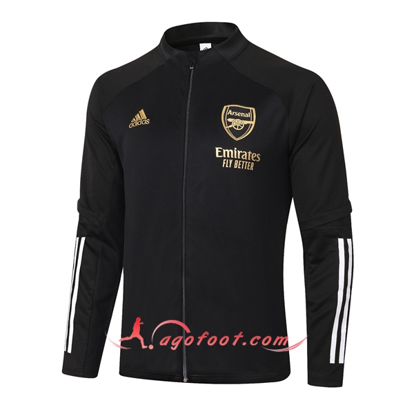 Nouveau Veste Foot Arsenal Noir 20/21