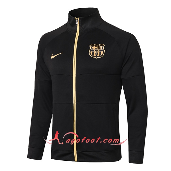 Nouveau Veste Foot FC Barcelone Noir 20/21