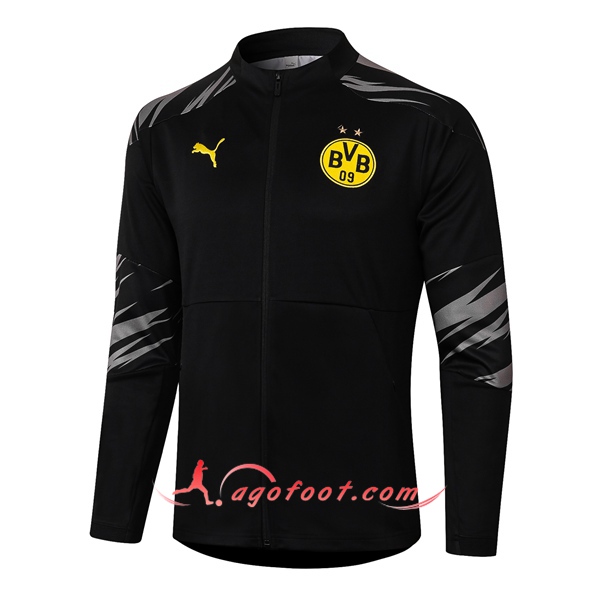 Nouveau Veste Foot Dortmund BVB Noir 20/21