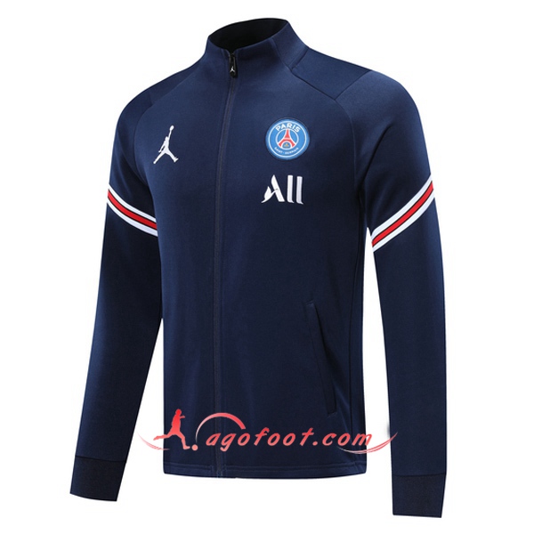 Nouveau Veste Foot Pairis PSG Bleu 20/21