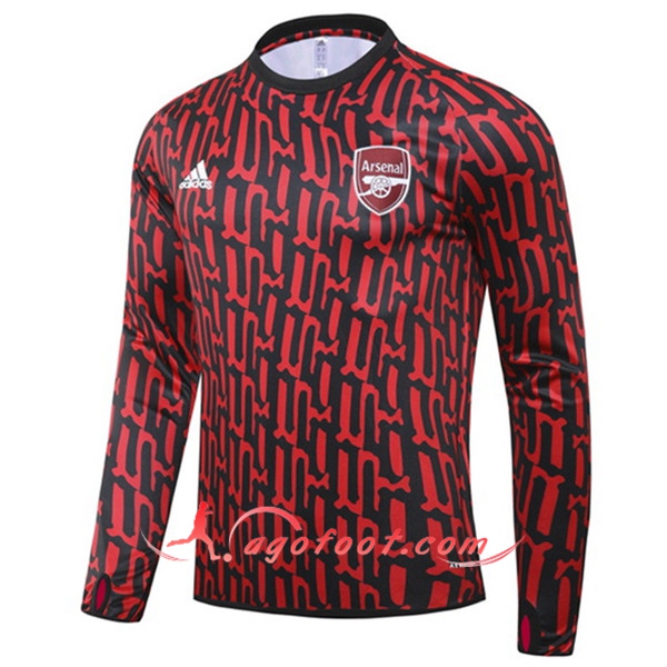Nouveau Training Sweatshirt Arsenal Rouge/Noir 20/21