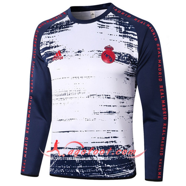 Nouveau Training Sweatshirt Real Madrid Blanc/Bleu 20/21
