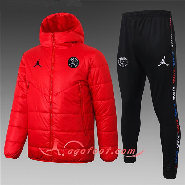 Doudoune Du Foot PSG Jordan Rouge + Pantalon 20/21