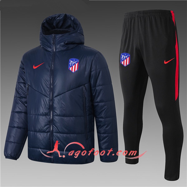 Doudoune Du Foot Atletico Madrid Bleu Marin + Pantalon 20/21